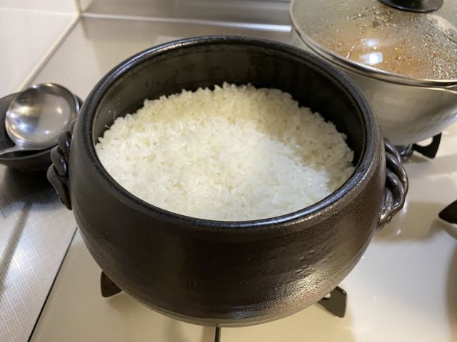 土鍋で炊いたご飯