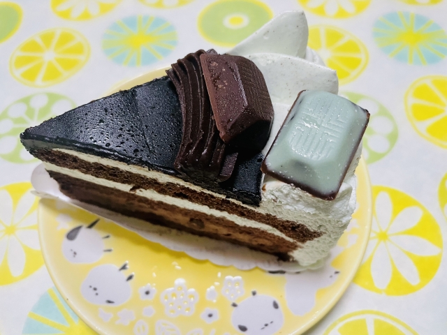 不二家のチョコミントケーキ（カットケーキ）