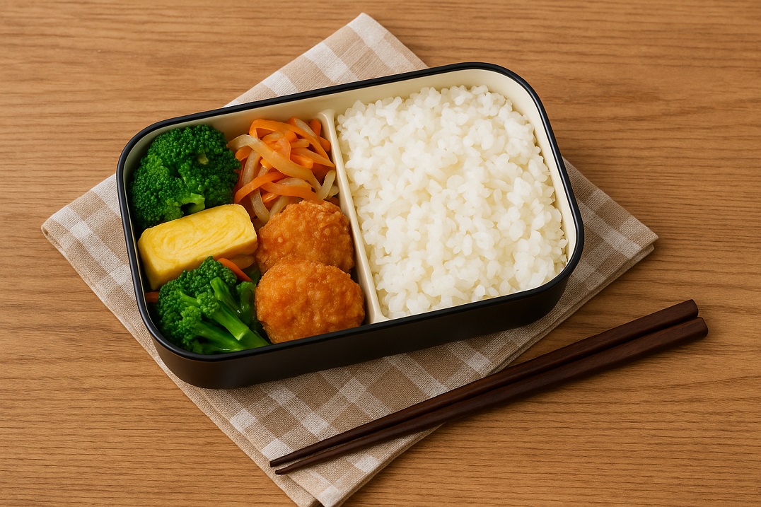 ご飯とおかずをつめた900ml弁当箱