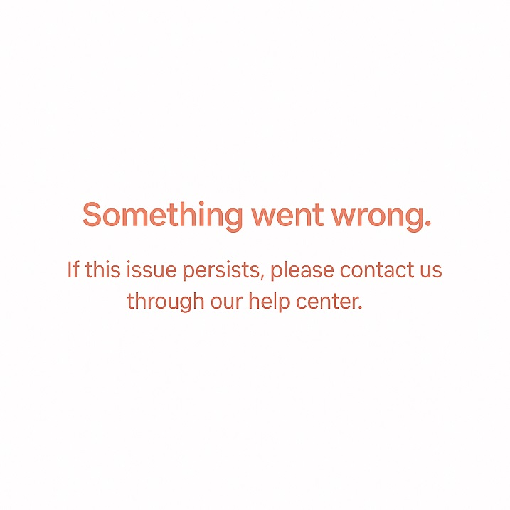 ChatGPTのエラーメッセージ例（英語UI）：Something went wrongと表示される様子