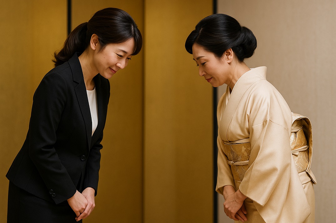 礼服を着た女性2人