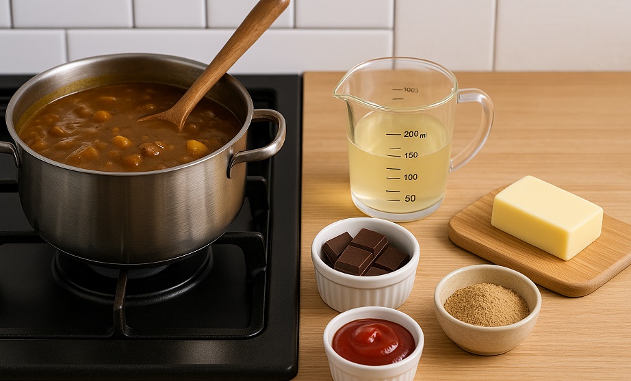 カレーを調整！