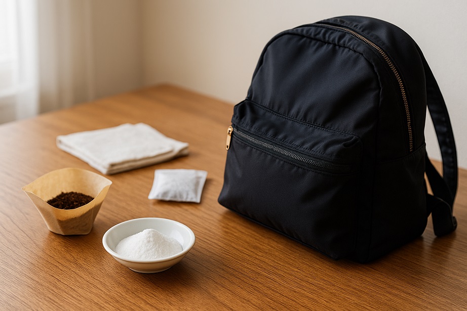 ナイロンバッグと消臭アイテム