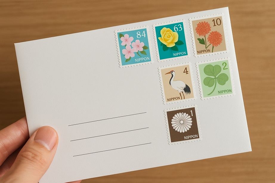 切手貼りすぎの手紙