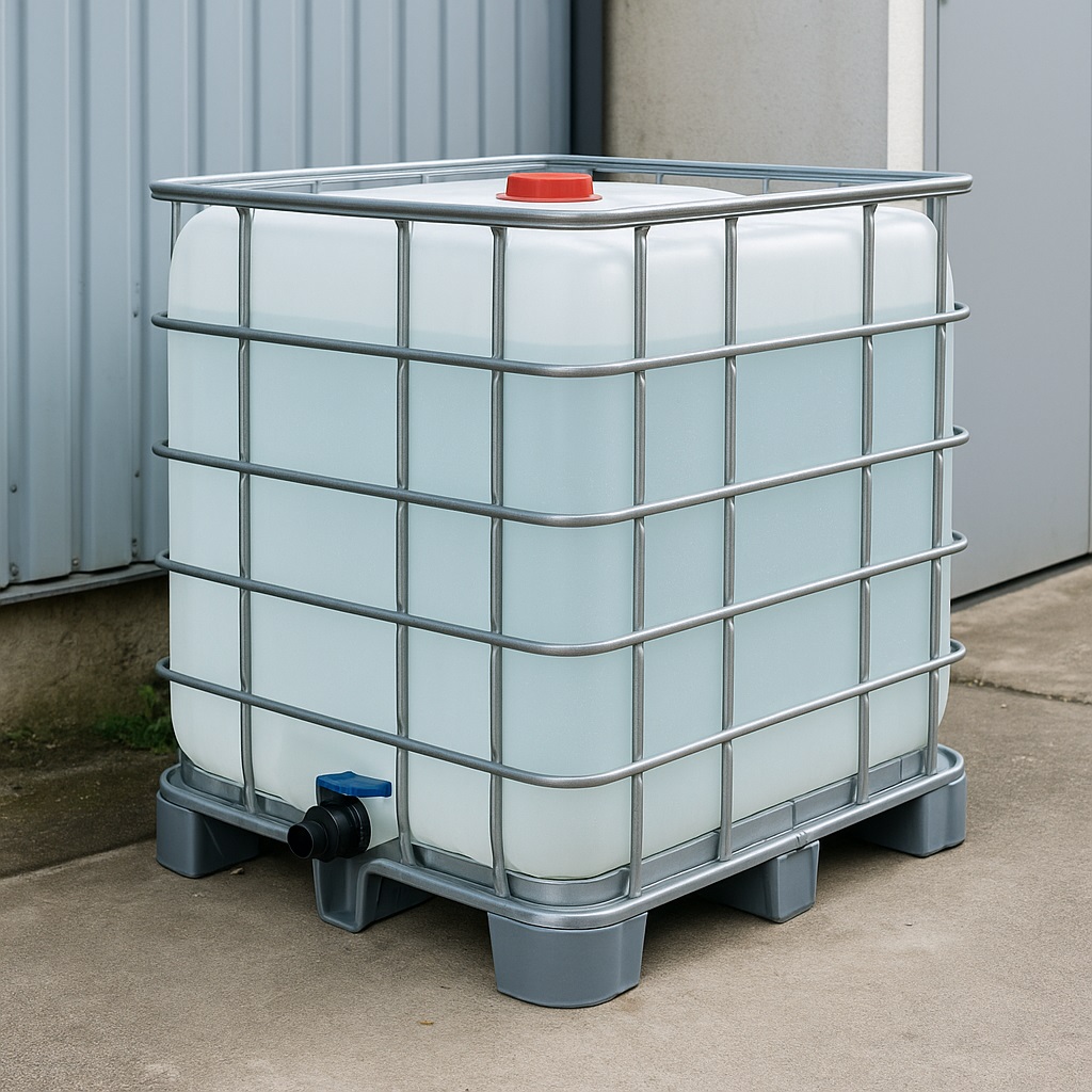 水が入った透明タンク