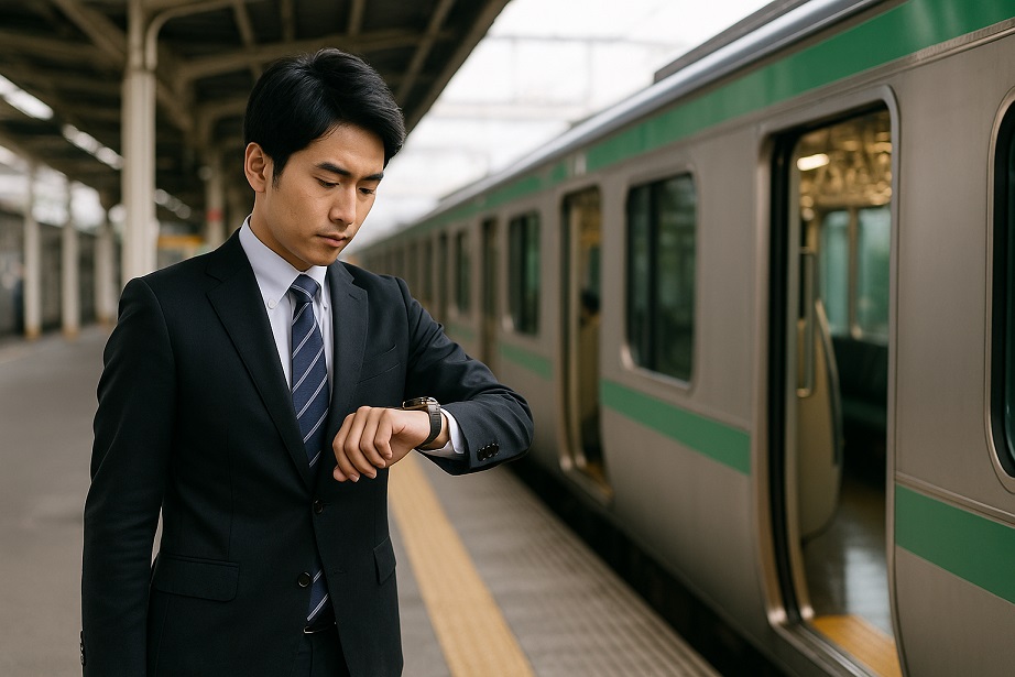 電車の発車「まもなく」シーン