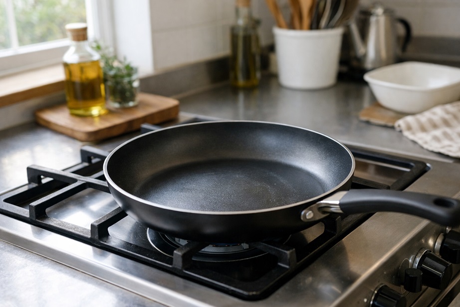 キッチンのフライパンと調理道具