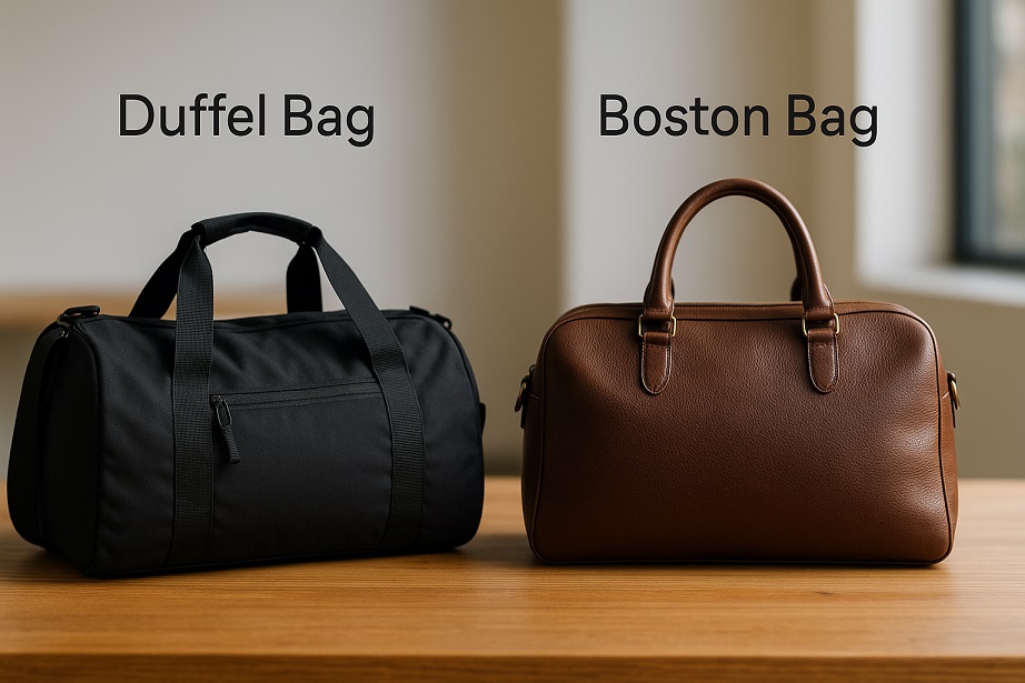 ダッフルバッグとボストンバッグ