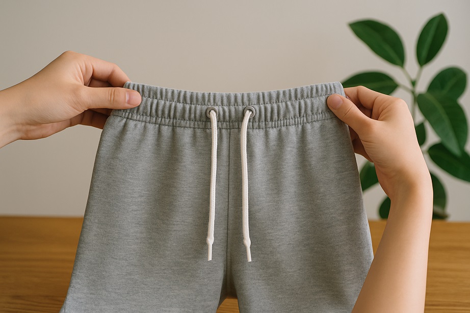 左右の紐がきれいに並んだ完成形