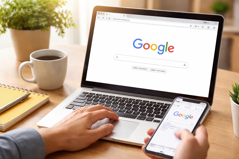 整頓された昼のワークスペース