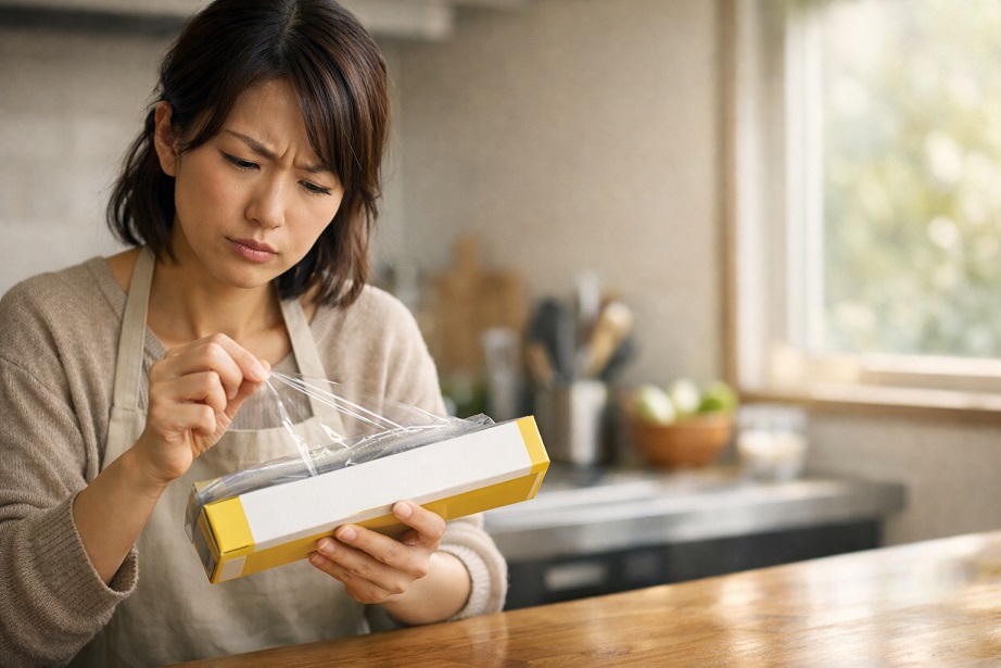 ラップを引き出している女性